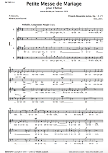 Petite Messe de Mariage, Op. 14, n° 1